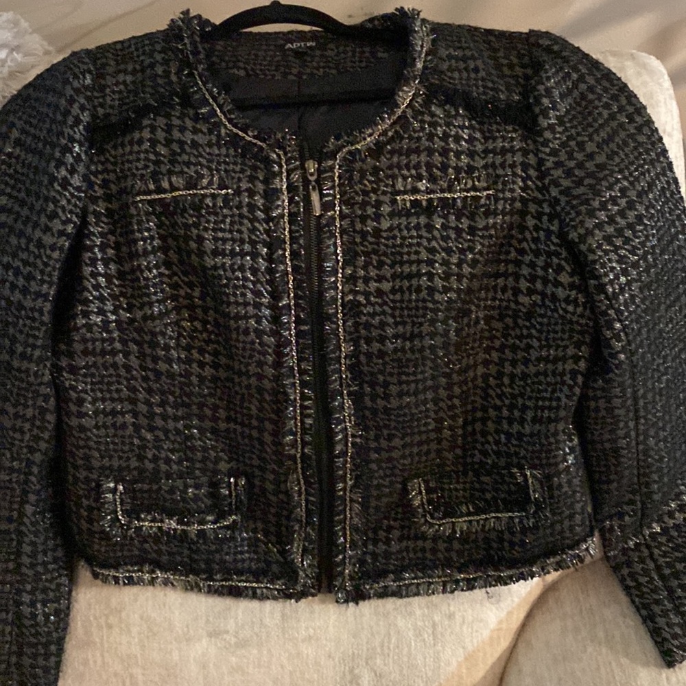 Apt.9 Jacket Size L With Silver Lining/ Blazer - image 3